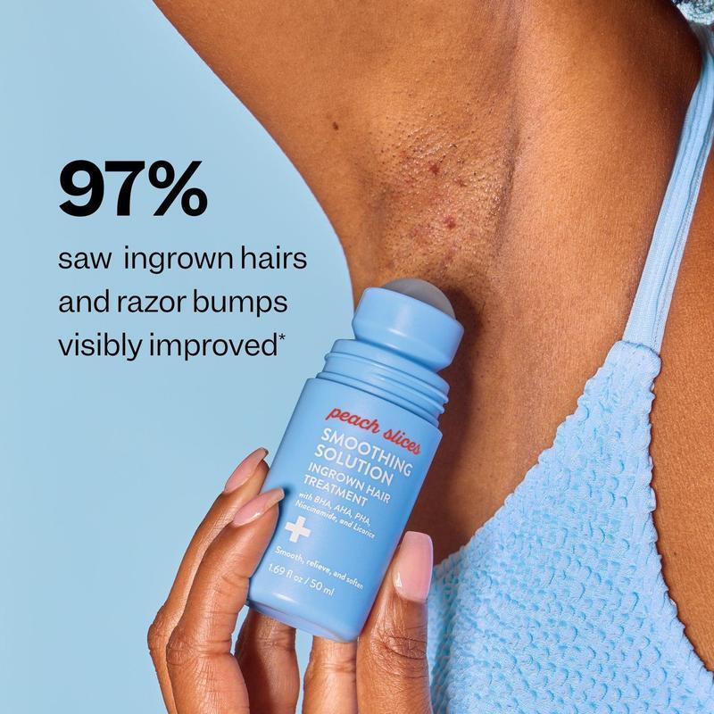 Peach Slices Smoothing Solution Ingrown Hair Treatment Glide Your Way To Silky-Smooth, Bump-Free Skin